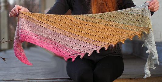 Mermaid Tail Scarf Knitting Pattern Fingering Weight