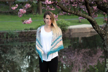 Load image into Gallery viewer, Maritime Shawl Knitting Pattern Fingering Weight
