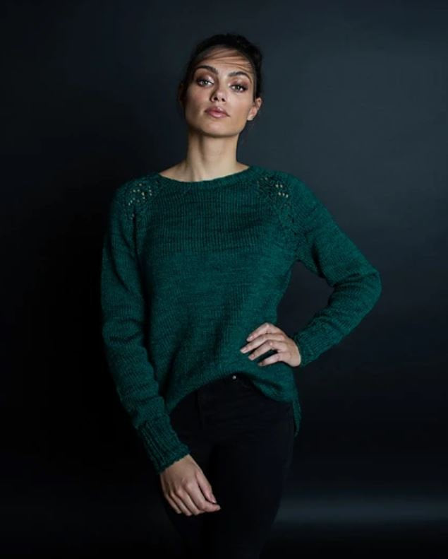 Diopside Pullover Hand Knitting Pattern DK or Worsted Weight