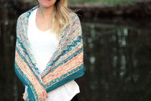 Load image into Gallery viewer, Maritime Shawl Knitting Pattern Fingering Weight
