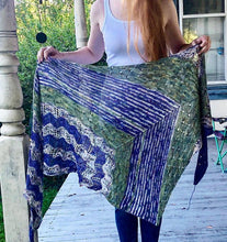 Load image into Gallery viewer, Angler Shawl Fingering Weight Knitting Pattern
