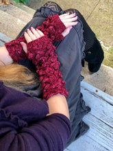Load image into Gallery viewer, Dragon Cabled Gauntlets Knitting Pattern Dk or Worsted Weight
