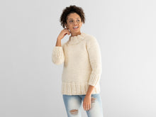 Load image into Gallery viewer, Tunica Pullover Knitting Pattern Super Bulky Weight
