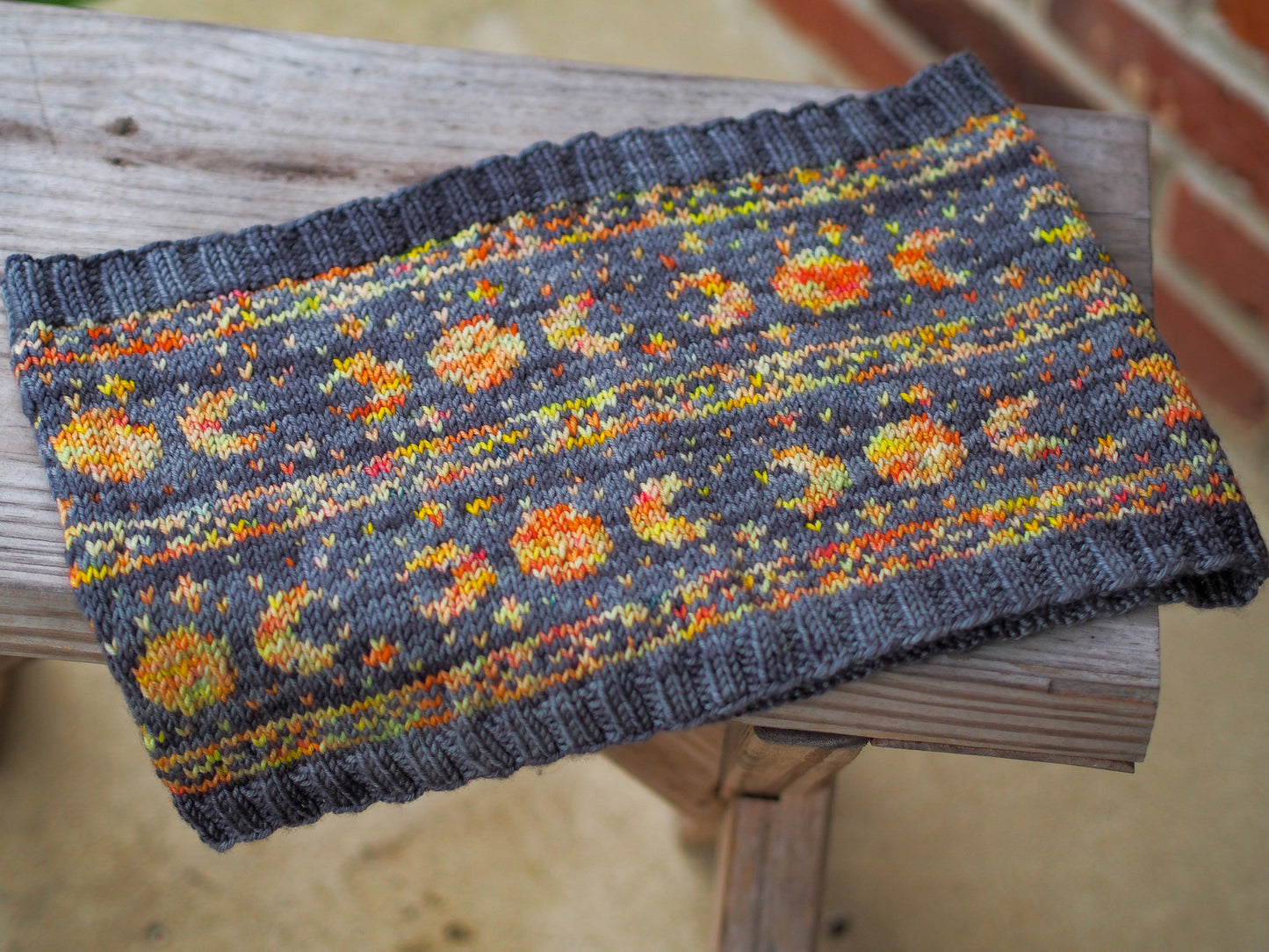 Broom Riding Cowl Hand Knitting Pattern DK and Fingering Weight