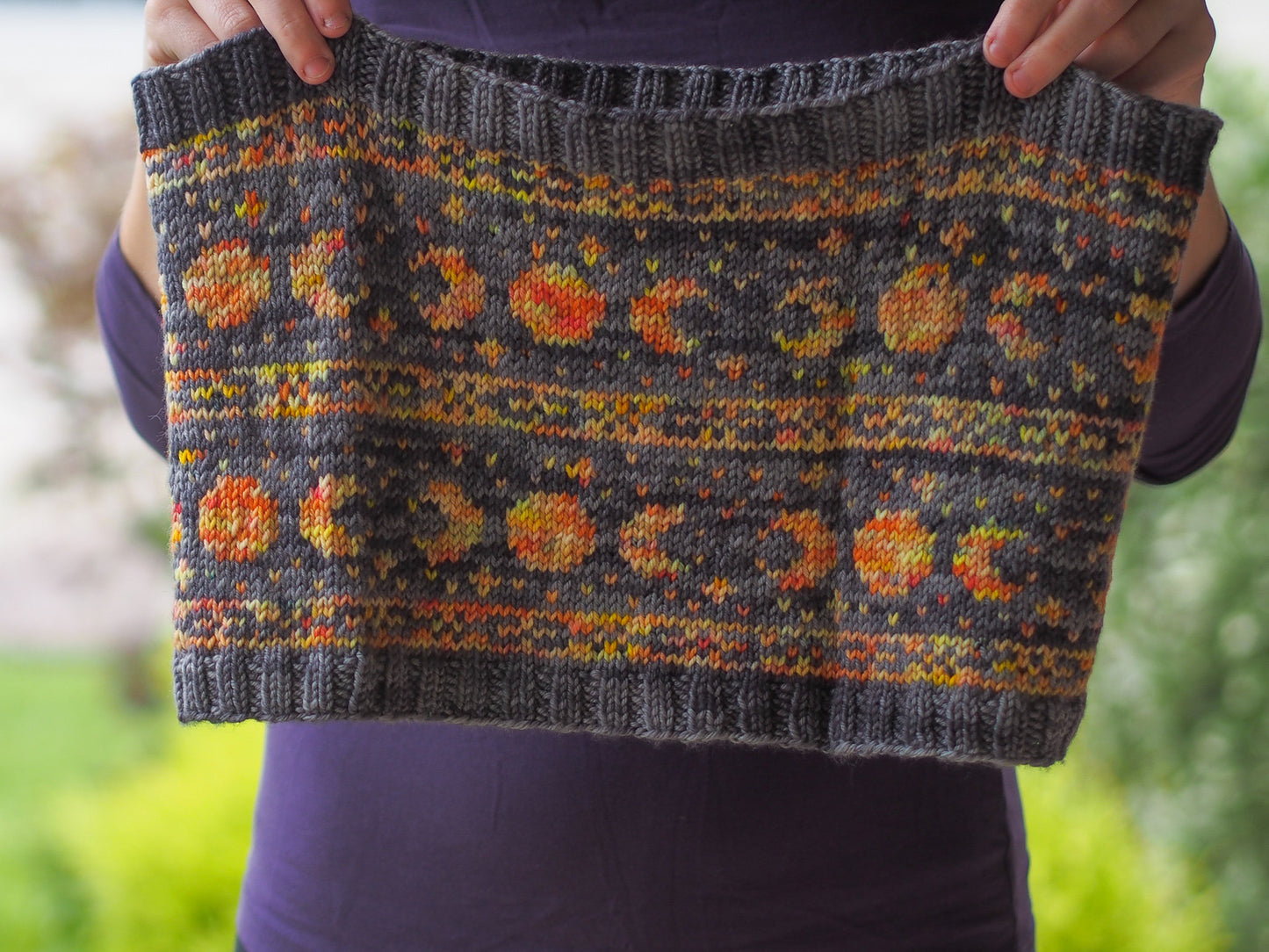 Broom Riding Cowl Hand Knitting Pattern DK and Fingering Weight