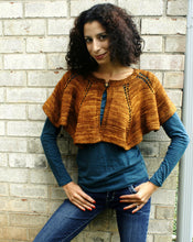 Load image into Gallery viewer, Capelet Duet Knitting Pattern Dk or Worsted Weight
