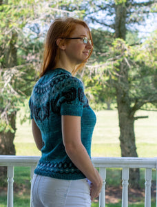 Ravenous Pullover Fingering Weight Hand Knitting Pattern