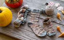 Load image into Gallery viewer, Slip Into Fall Toe Up Knit Sock Pattern
