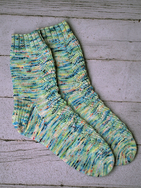 Under the Umbrella Socks Knitting Pattern Fingering Weight