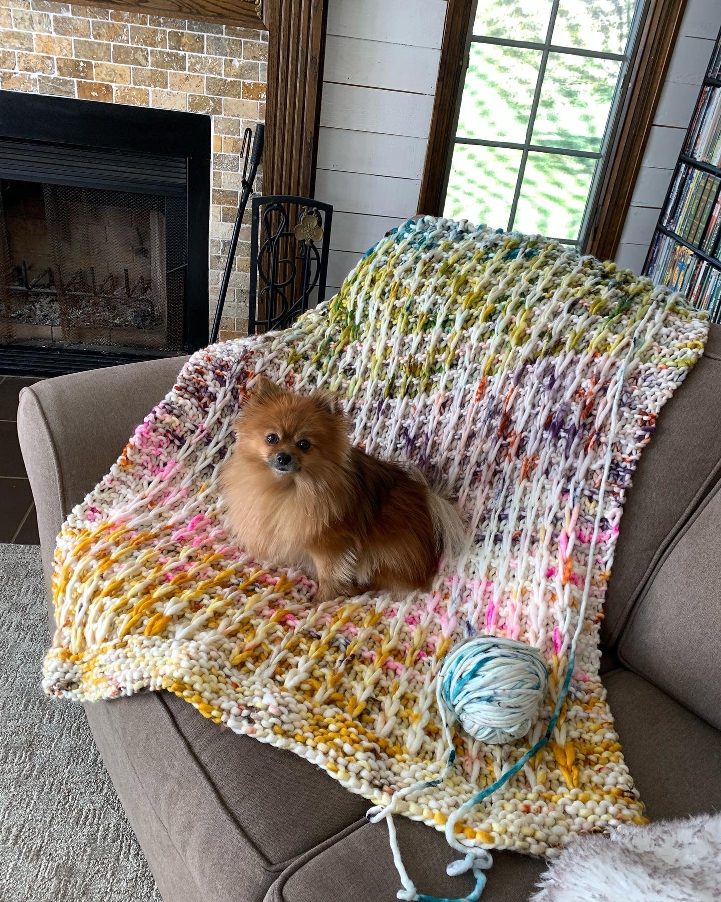 Waffle Stitch Throw Kit