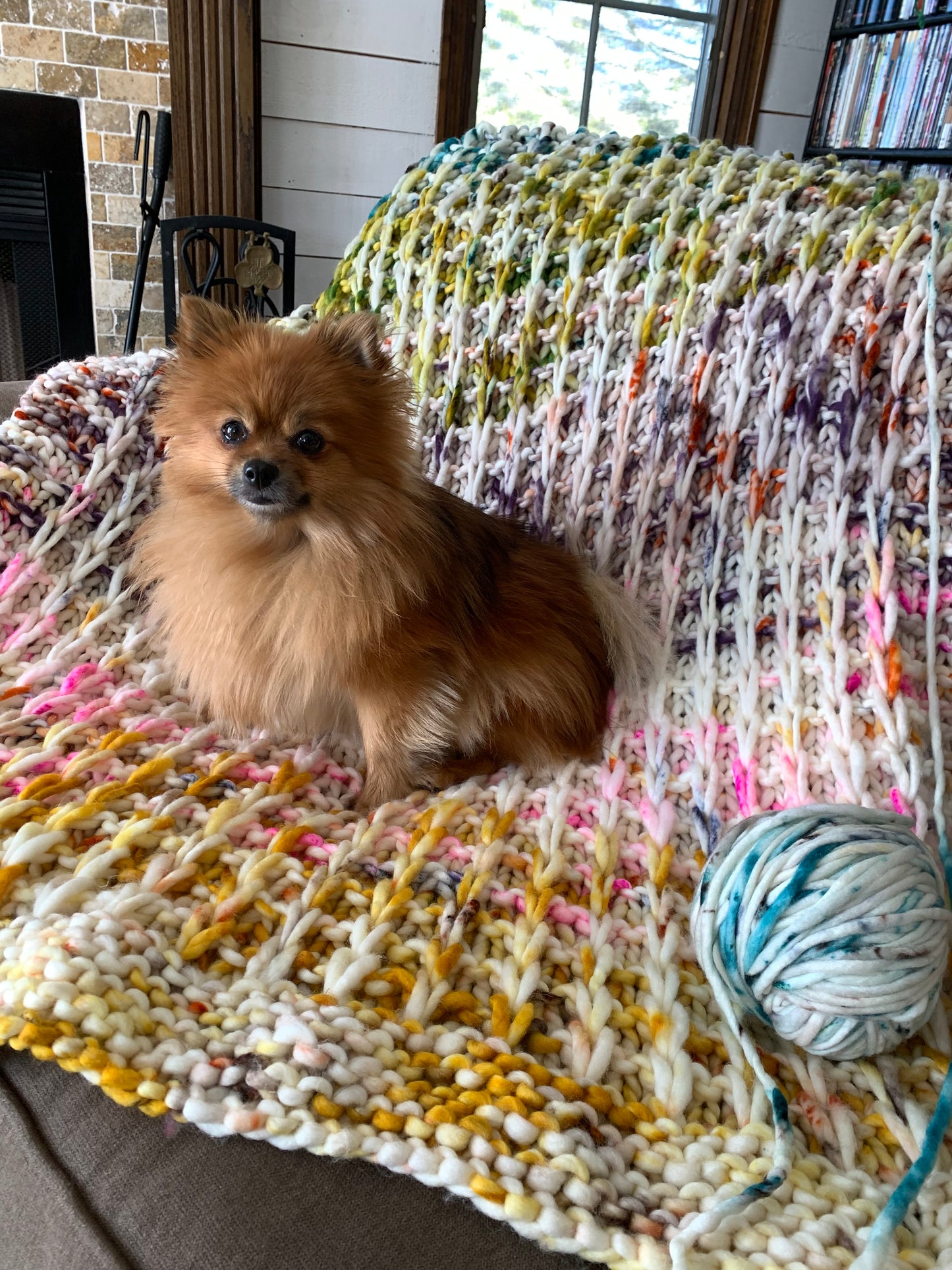 Waffle Stitch Throw Kit